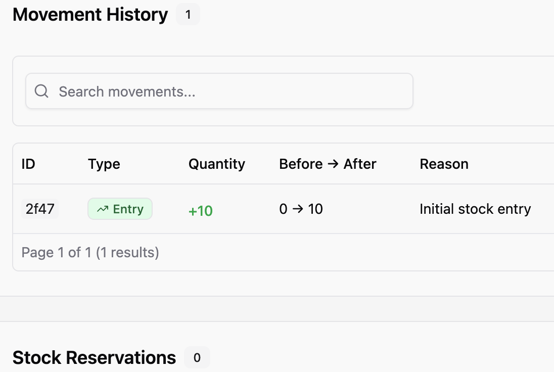 Gestion de stock en temps réel